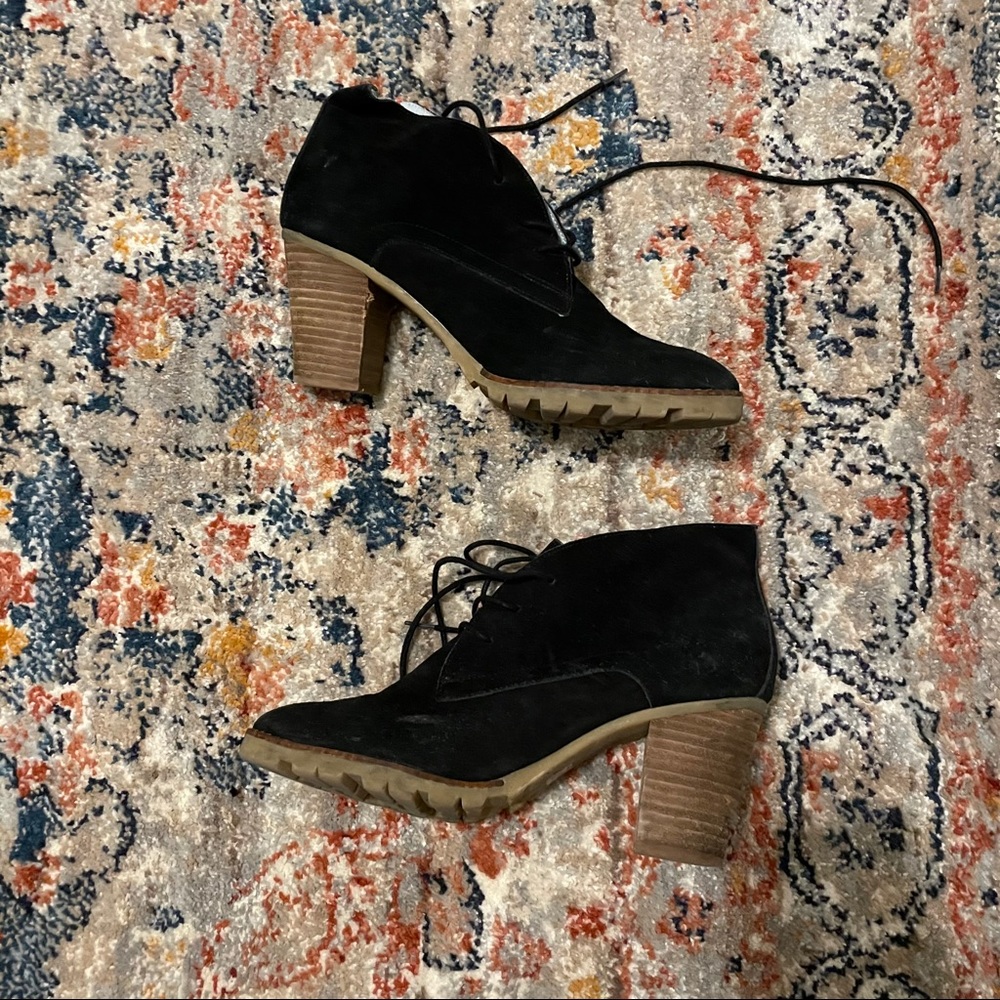 Gap Lace Up Black Bootie